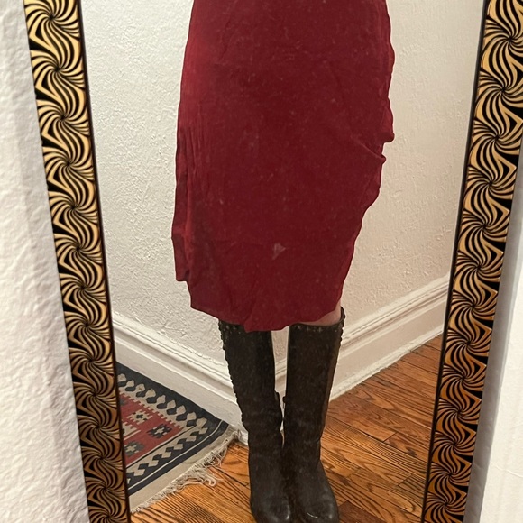 Draped Red Vivienne Westwood Skirt - Picture 4 of 12